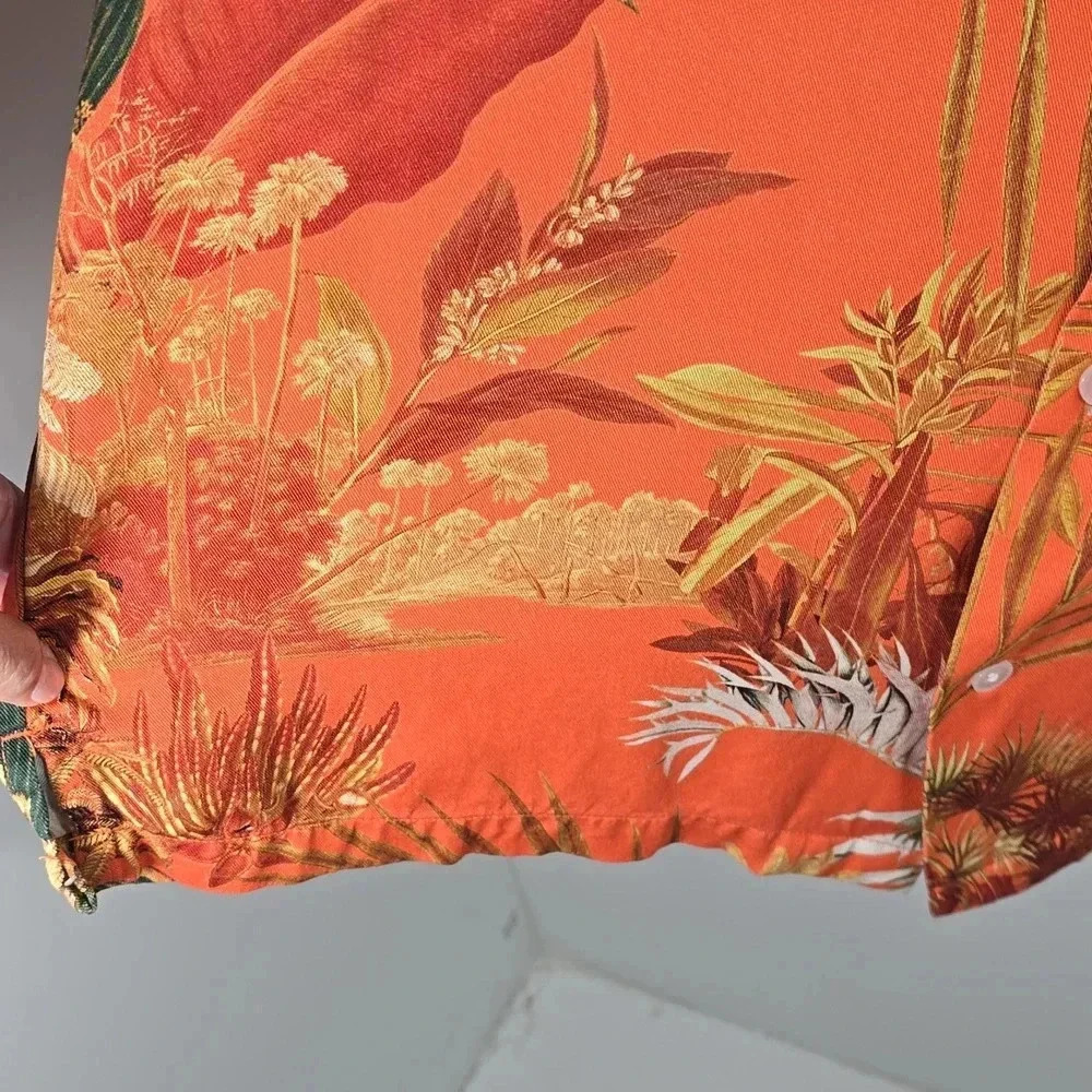 {H&M} Men's Relaxed Fit Resort Shirt - Desert Print - Size Large - Picture 7 of 13